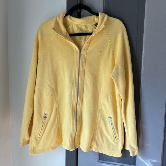 Tommy Bahama Sweaters - Tommy Bahama Yellow zip up sweater